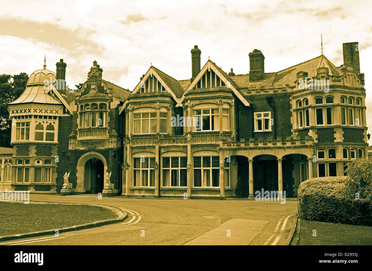 Bletchley Park Mansion Stock Photo