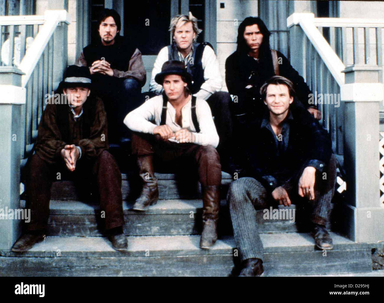 Blaze Glory - Flammender Ruhm  Young Guns Ii  Hinten: Alan Ruck, Kiefer Sutherland, Lou Diamond Phillips vorne: Balthazar Stock Photo