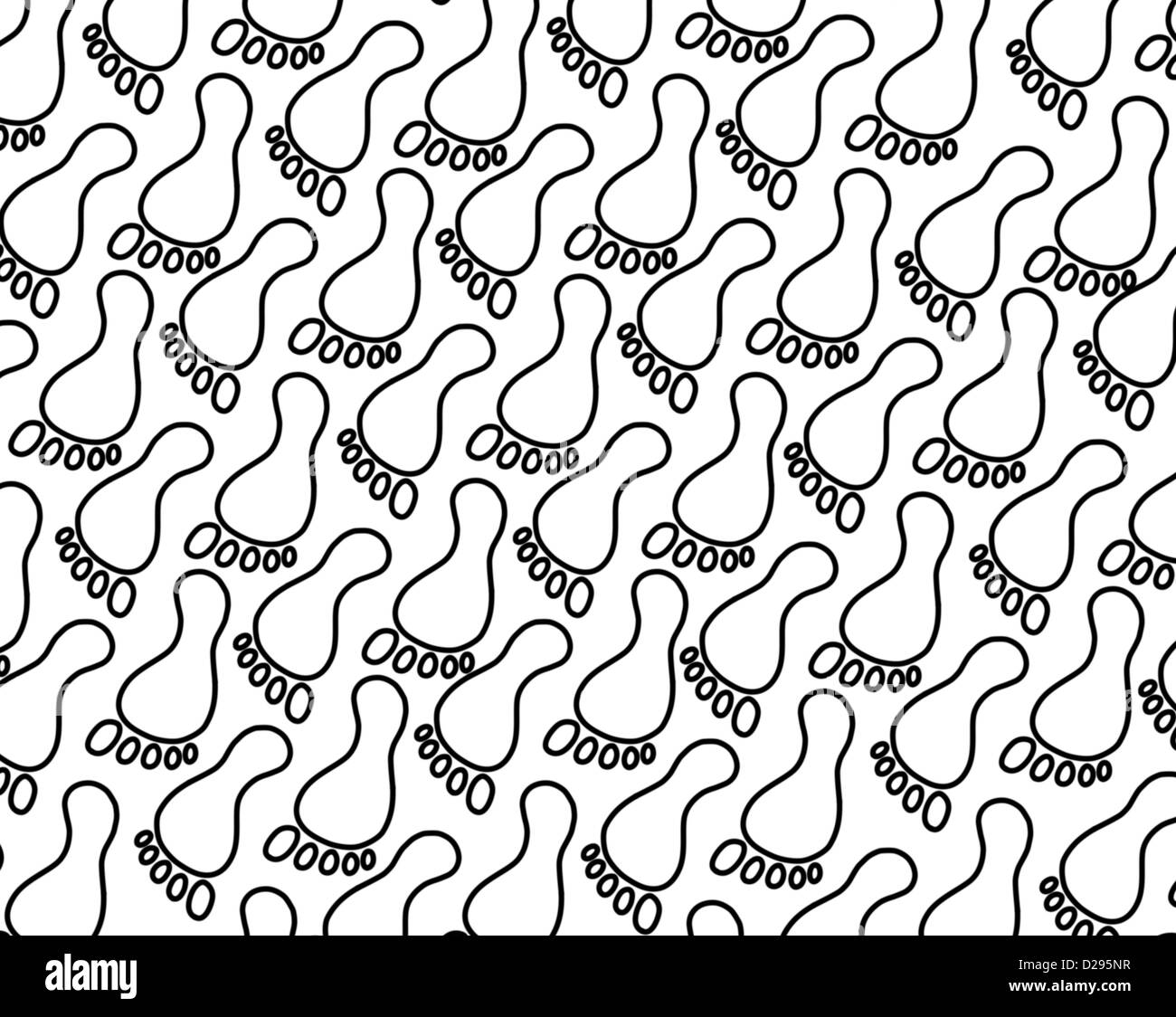 footsteps background Stock Photo