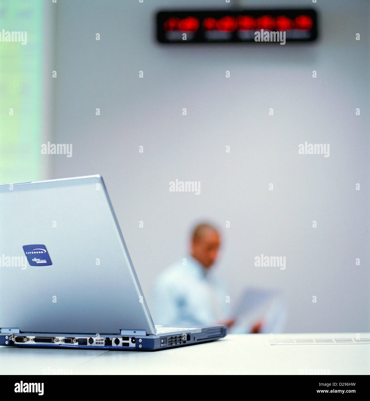 business people data center control center man License free except ads and outdoor billboards Stock Photo