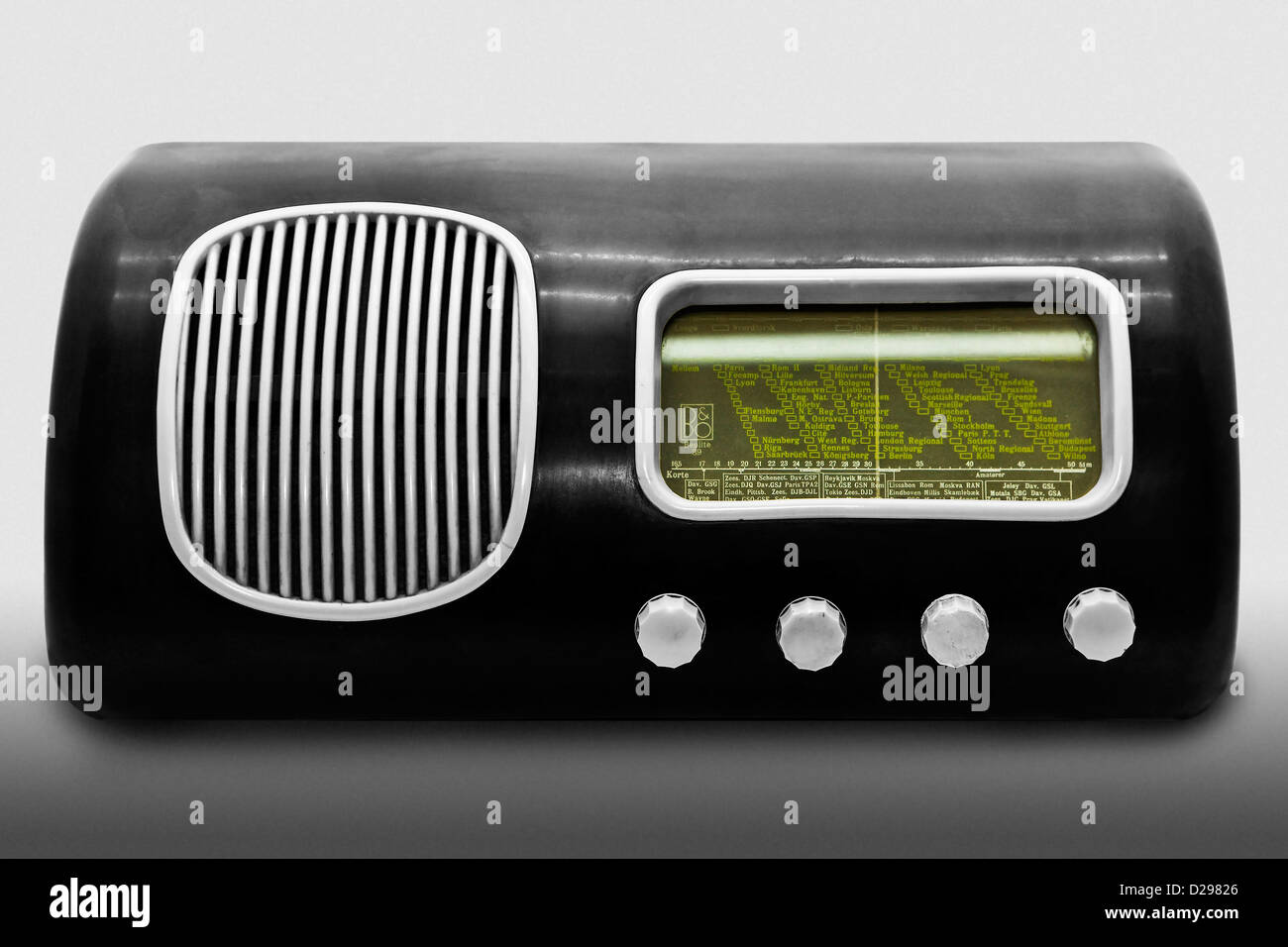 Old B&O radio from 1938 Stock Photo