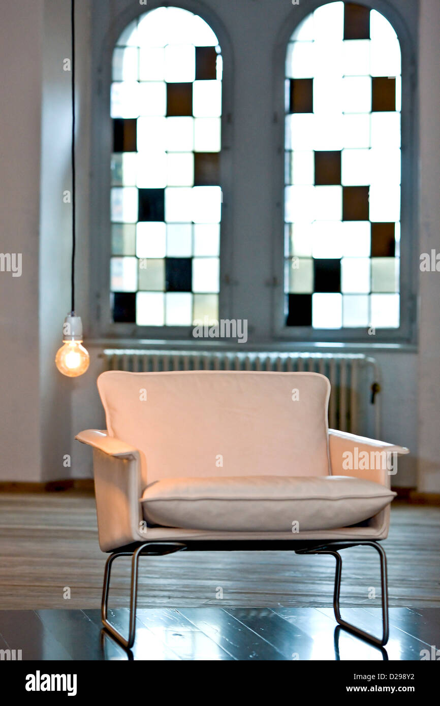 Modern designer armchair Stock Photo