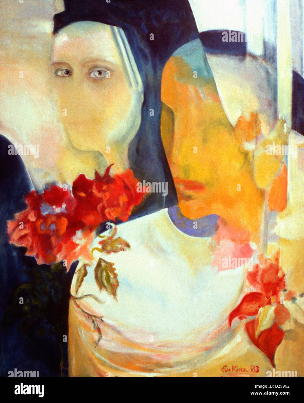 Women portrait painting hi-res stock photography and images - Alamy