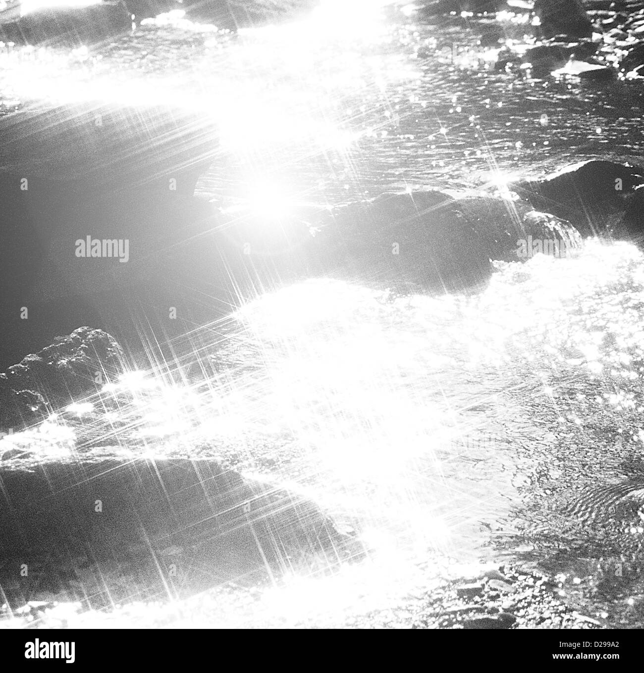Sunlight creek Black and White Stock Photos & Images - Alamy
