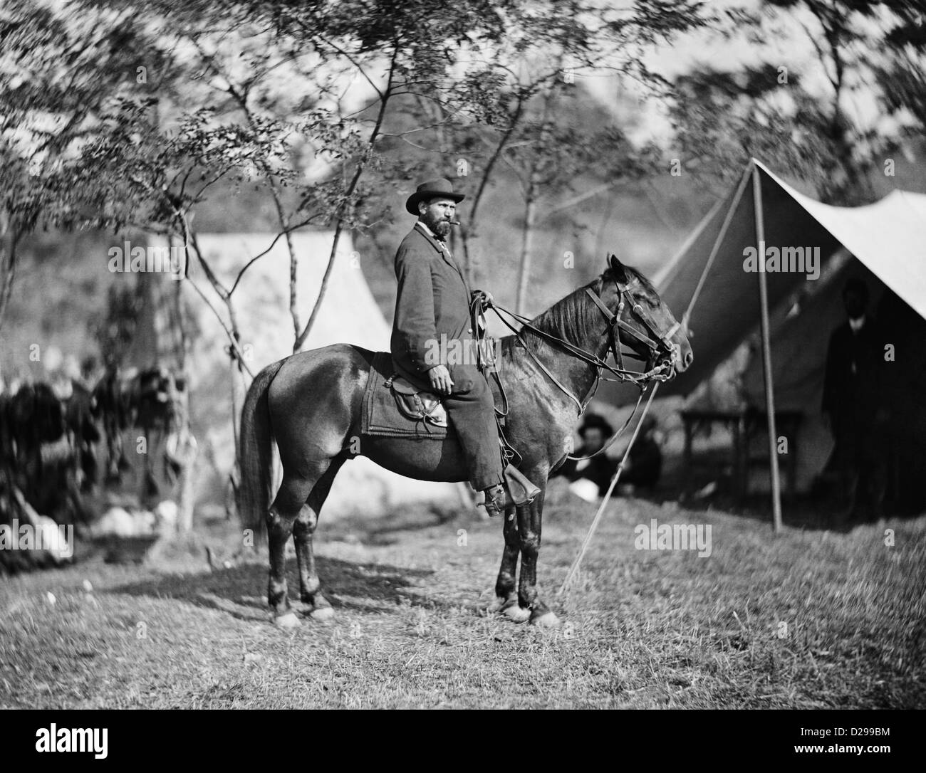 Vintage photo of detective and spy Allan Pinkerton (1819 - 1884). Stock Photo