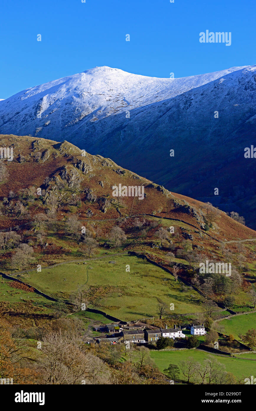 Ill Bell, Troutbeck Tongue and Troutbeck Park Farm. Lake District