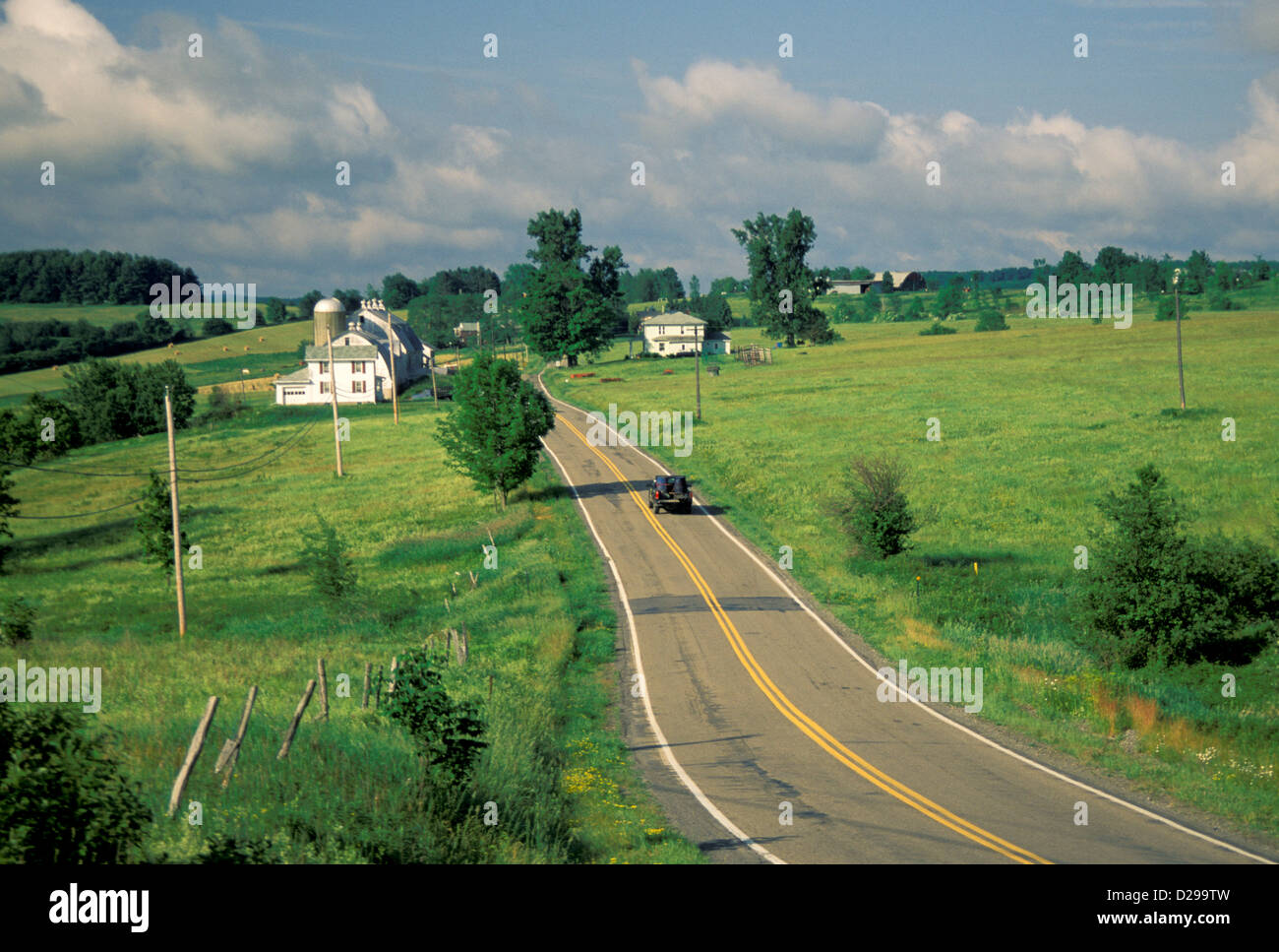 Pennsylvania. Rural Road. Stock Photo