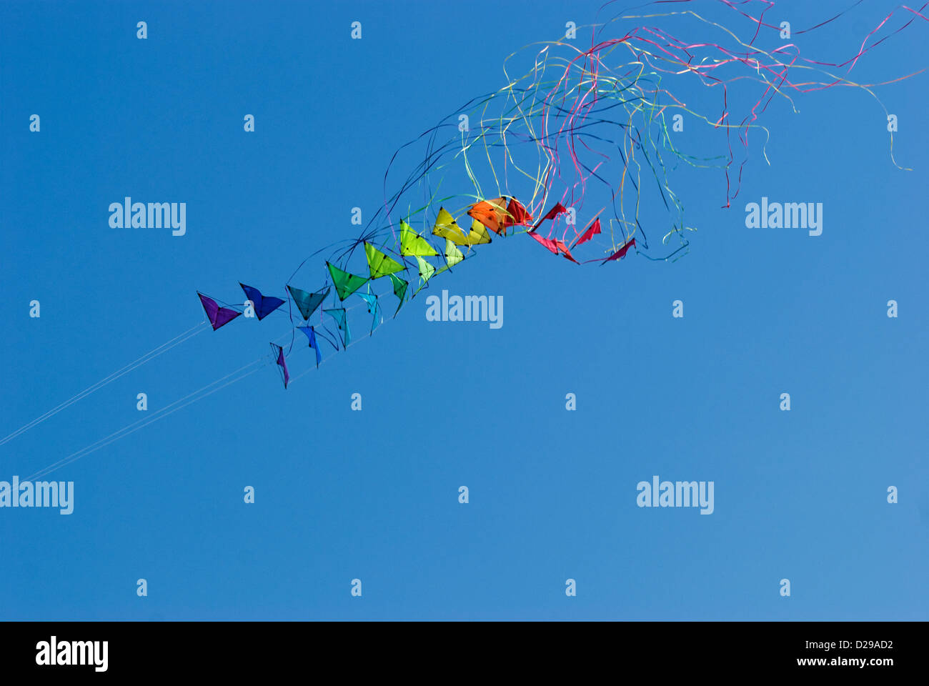 Stacks of stunt kites crashing Stock Photo Alamy
