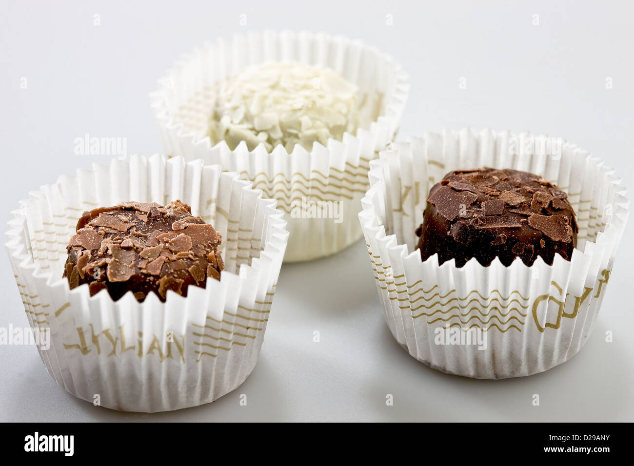 Chocolate with truffle filling Stock Photo Alamy