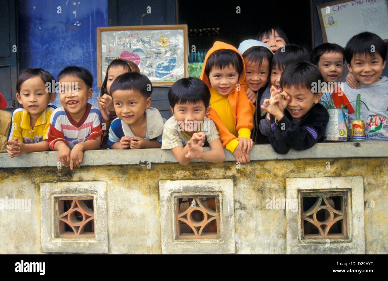 Vietnam. Elementary Schoolchildren Stock Photo