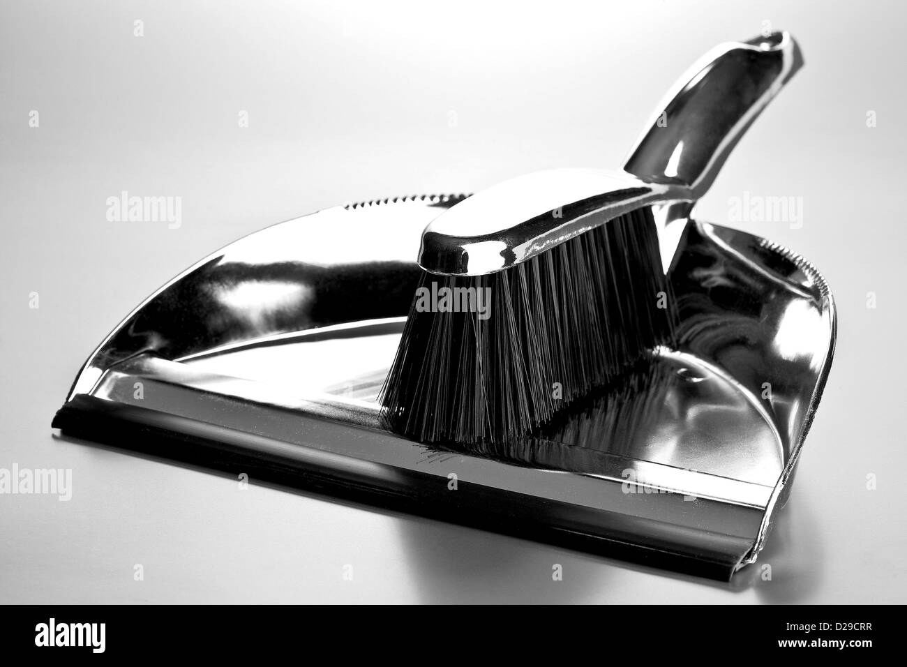Broom and dustpan Stock Photo Alamy