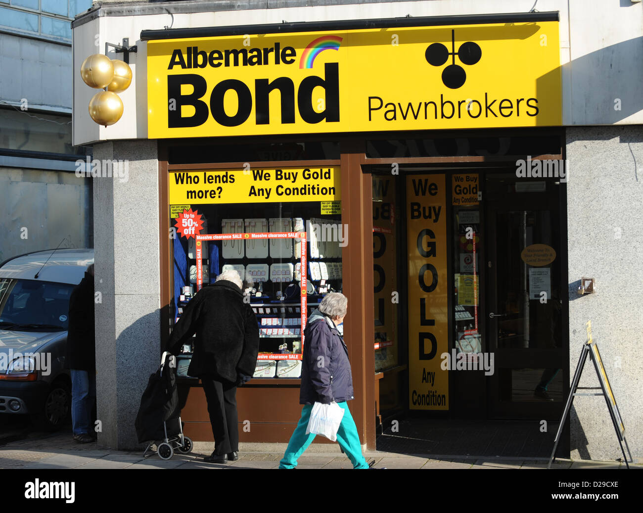 Albemarle Pawnbroker shop in London Road Brighton UK Stock Photo
