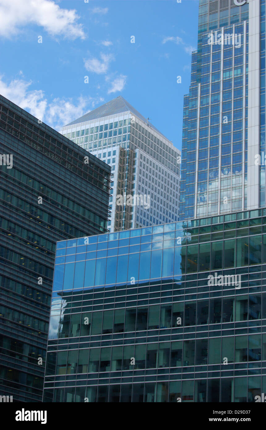 Office buildings at Canary Wharf in London, England Stock Photo - Alamy