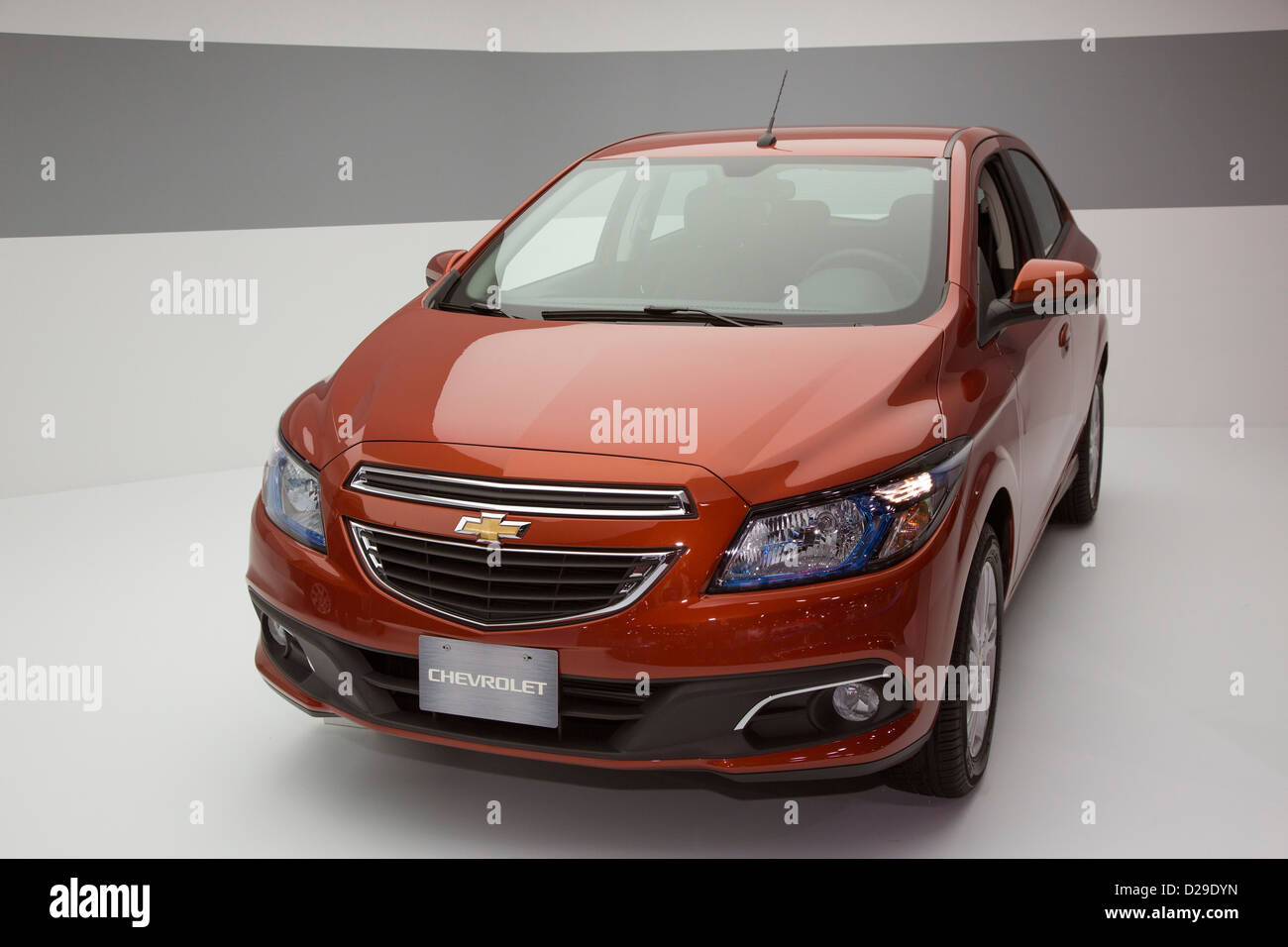 The Chevrolet Onix on display at the North American International Auto Show Stock Photo
