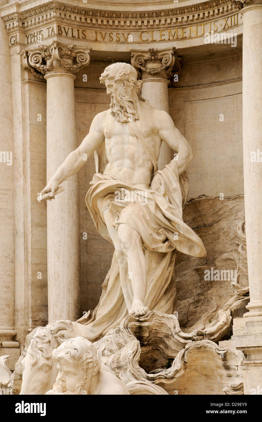 trevi fountain neptune