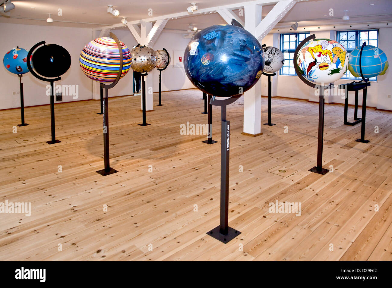 Artistically globes Stock Photo