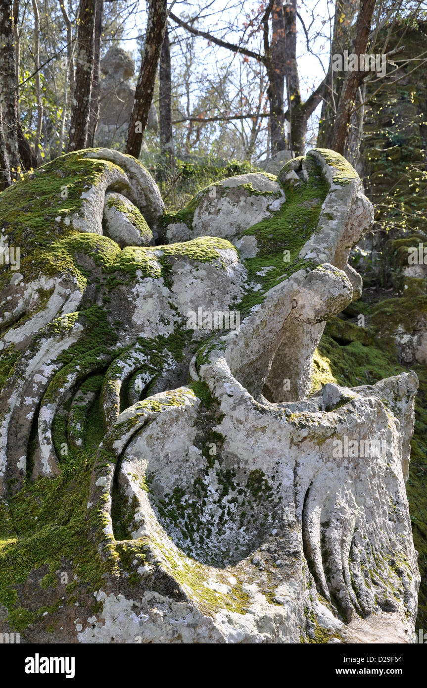 The Park Of The Monsters Also Named Garden Of Bomarzo Is A Stock