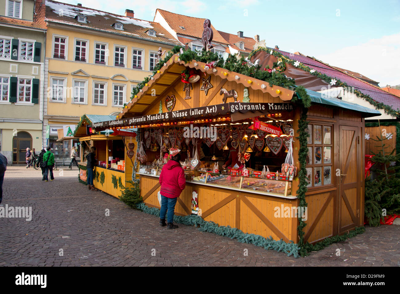 Germany, Heidelberg. Heidelberg Christmas Market, typical holiday
