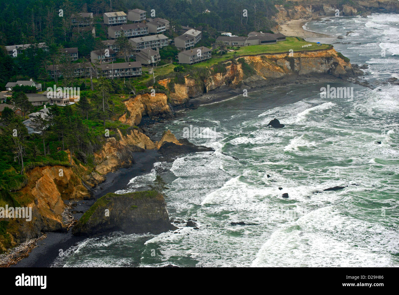 Commercial Exploitation, Oregon Coa Stock Photo