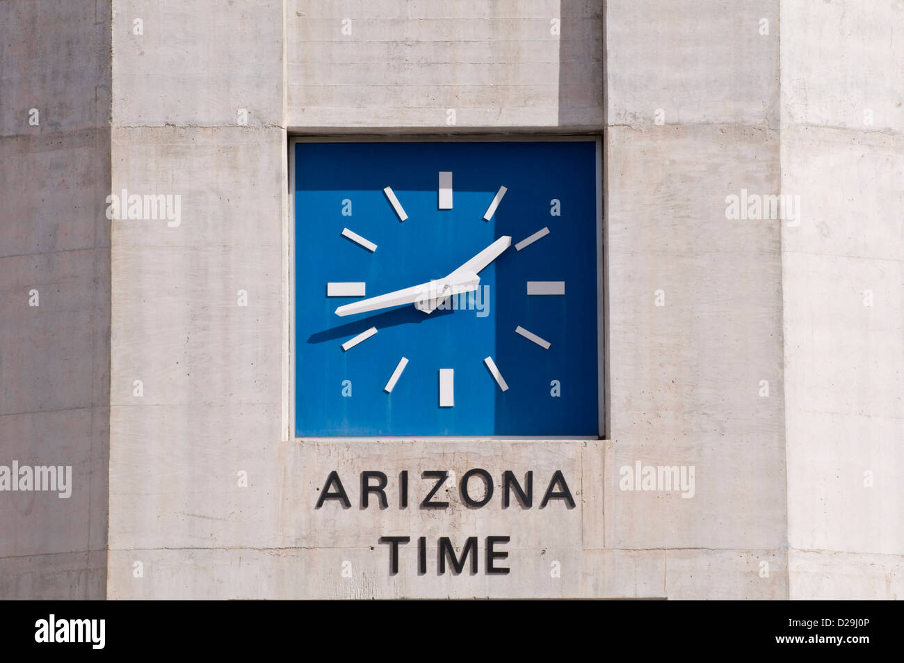 Arizona time clock Stock Photo Alamy