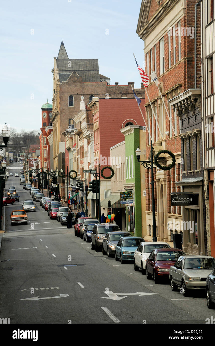 Main street staunton virginia travel u s a virginia portrait black white hires stock