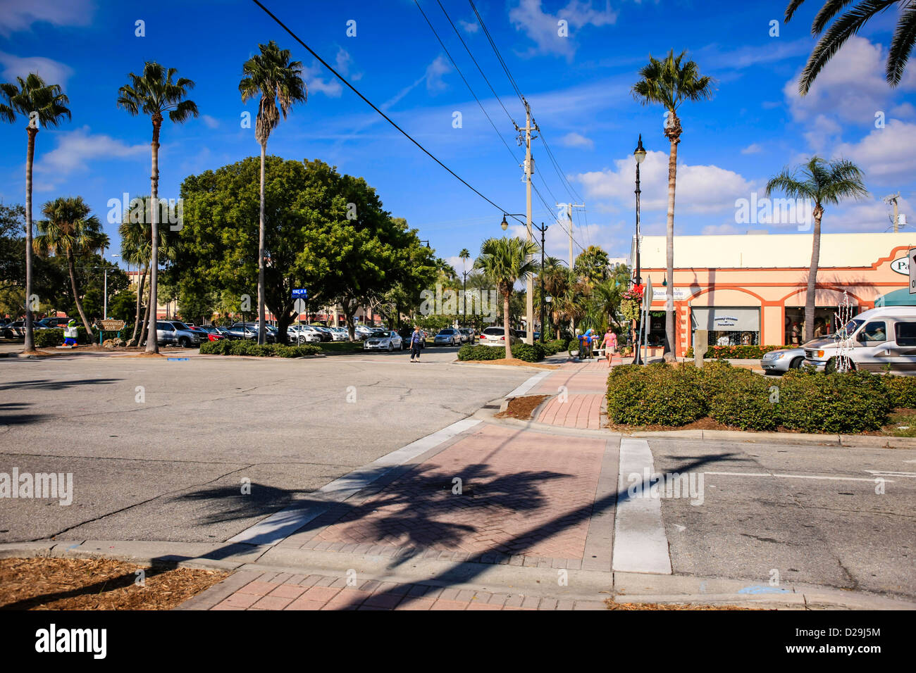 Main Street in Venice Florida Stock Photo - Alamy