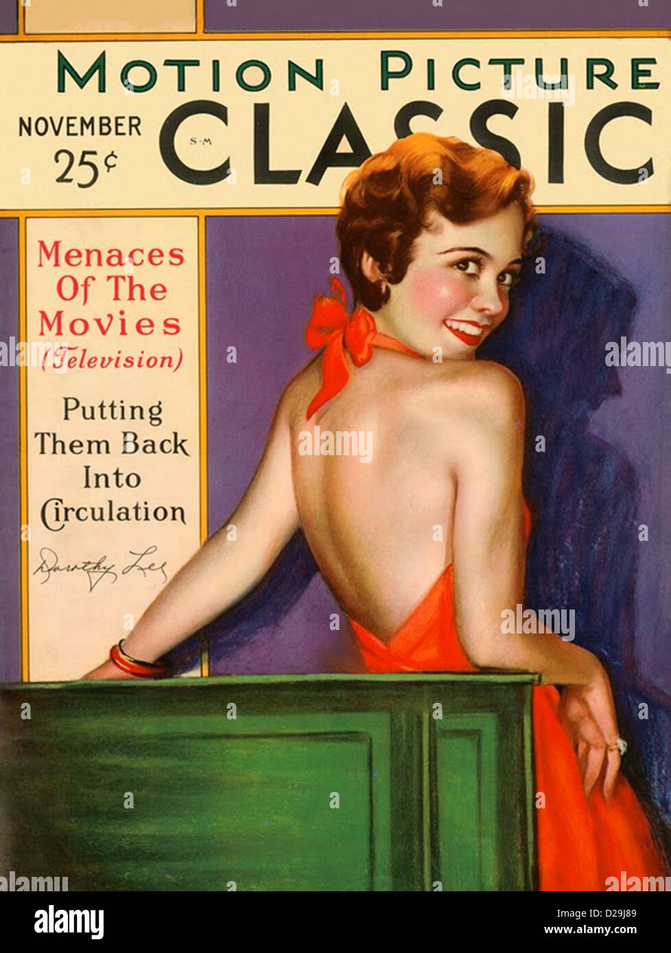 DOROTHY LEE (1911-1999) US film actress on a magazine cover in November 1930 Stock Photo