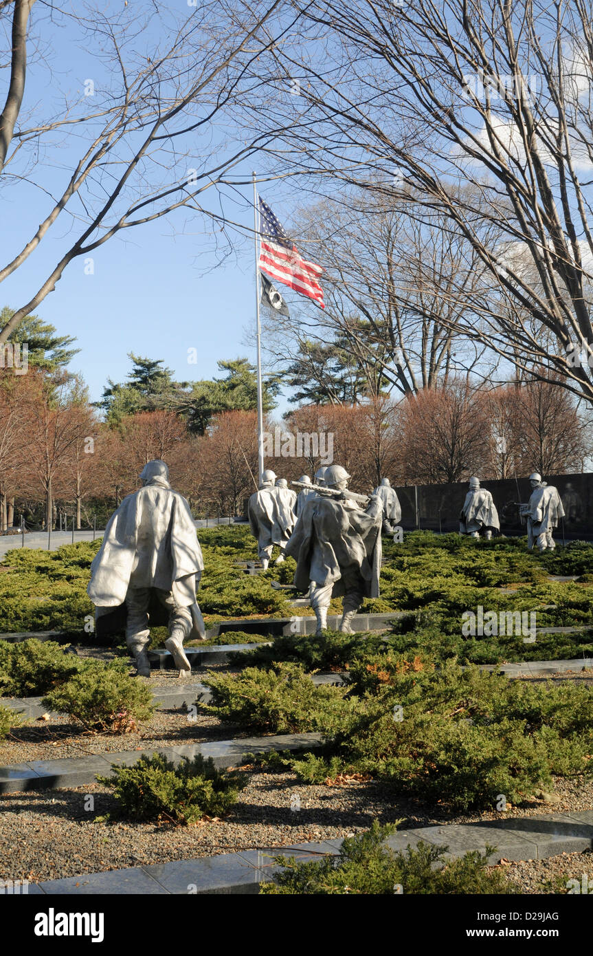 Korean War Memorial Washington D.C Stock Photo - Alamy