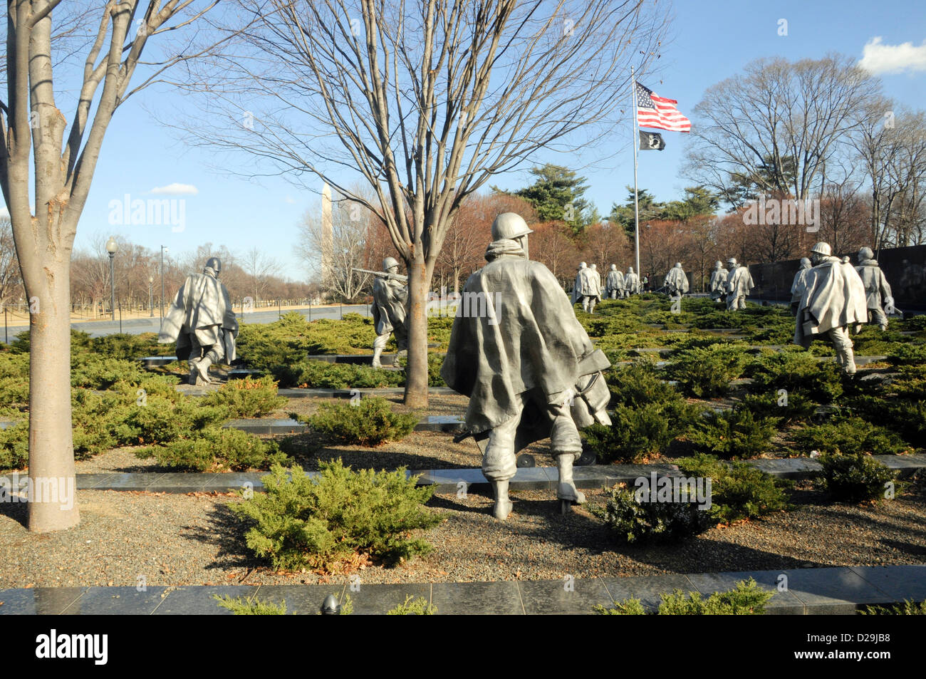 Korean War Memorial Washington D.C. Stock Photo