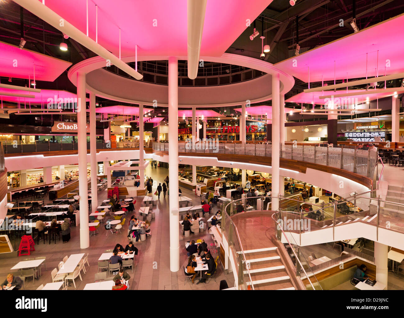 meadowhall shopping centre mall  food court oasis sheffield south yorkshire england uk gb eu europe Stock Photo