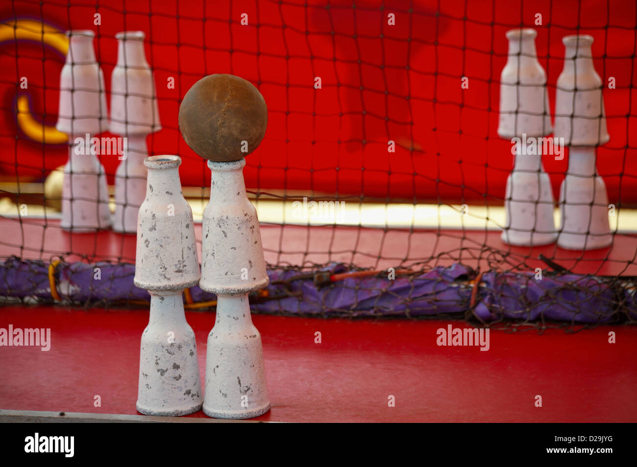 Ball Toss game Stock Photo Alamy