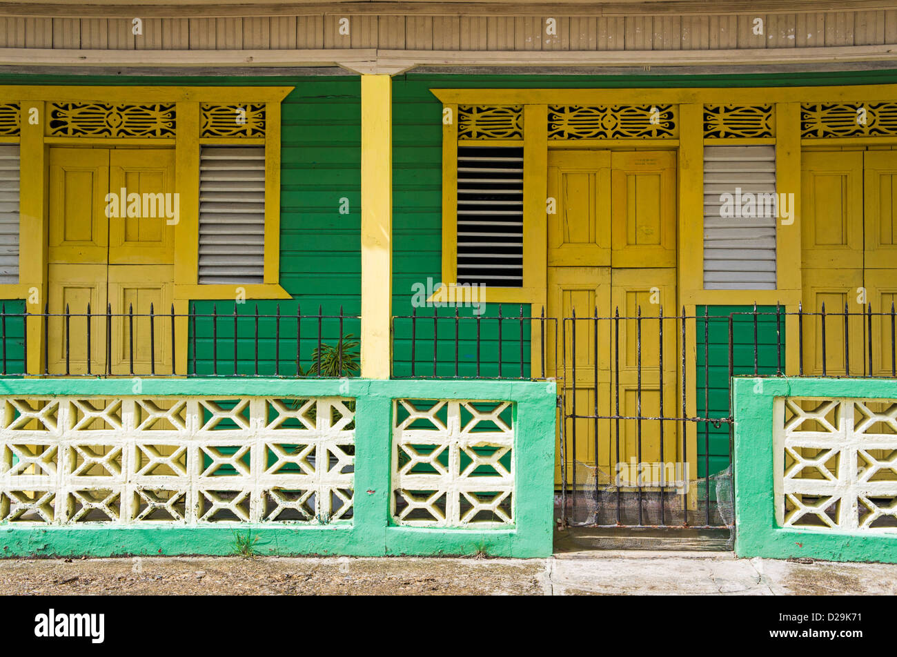 Houses in Otra Banda, La Altagracia province, Dominican Republic, Caribbean Stock Photo