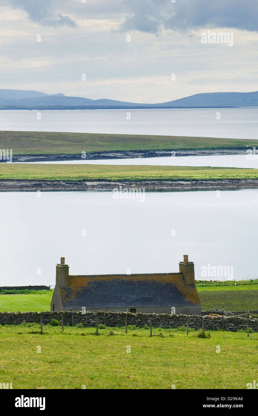 Remote cottage on the island of Stronsay, Orkney Islands, Scotland. Stock Photo