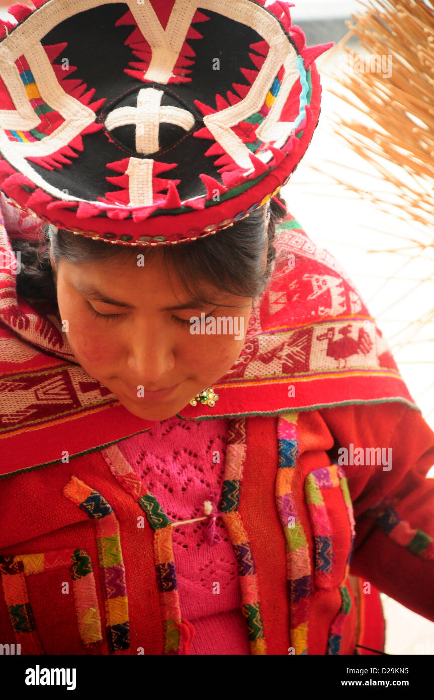 Peruvian Weaver Stock Photo