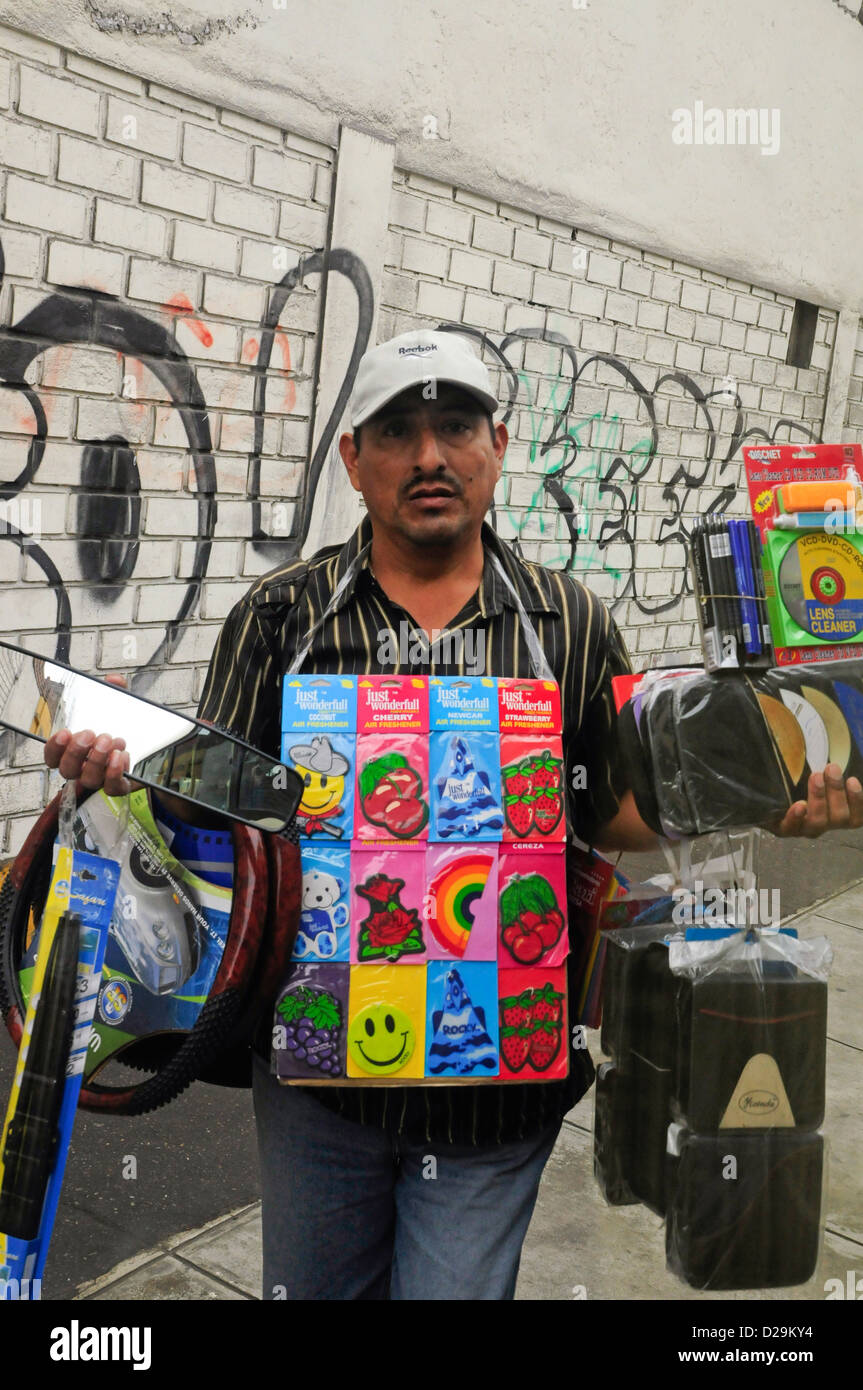 Street Vendor, Lima, Peru Stock Photo