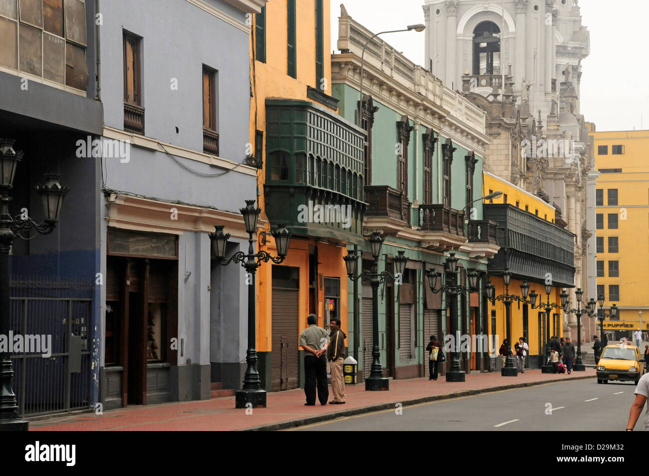 Street, Lima, Peru Stock Photo