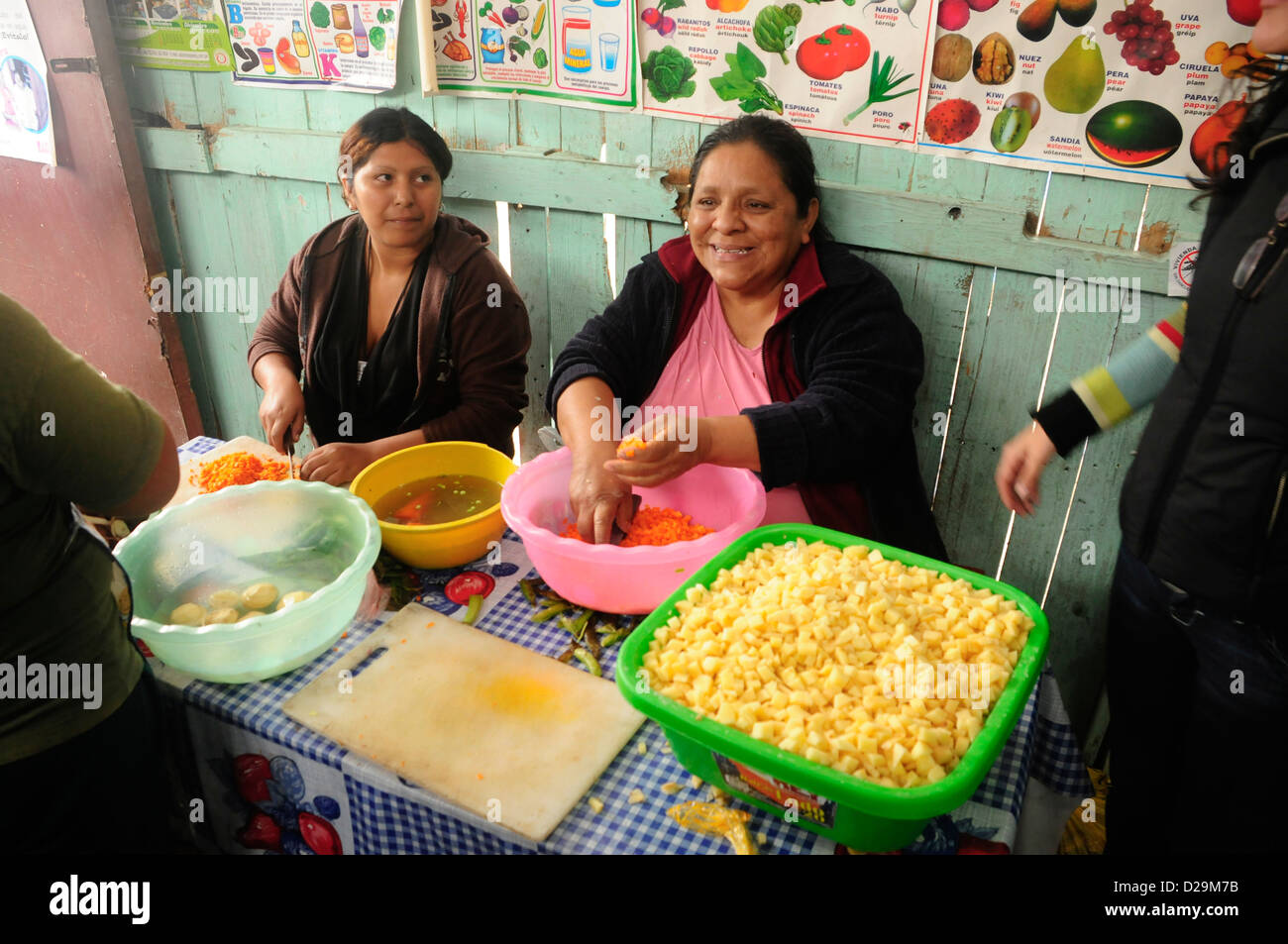 Community Kitchen, Lima, Peru Stock Photo