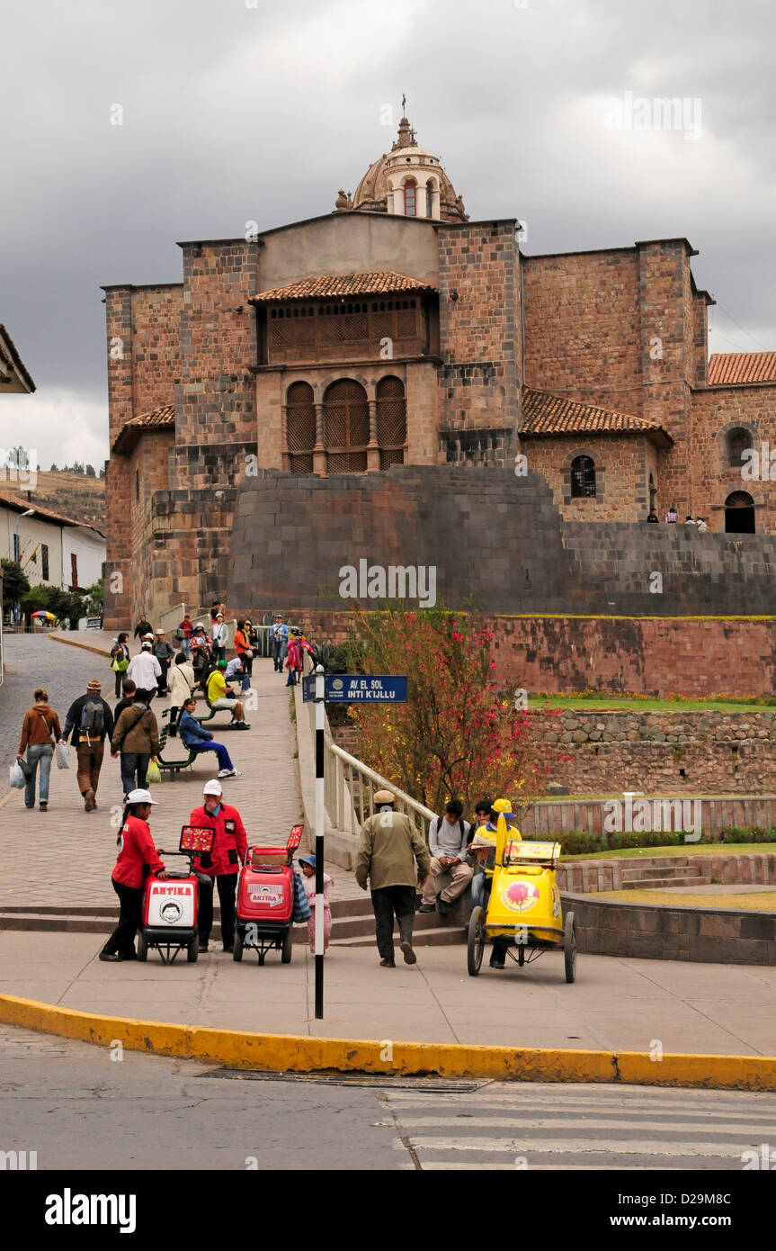 St. Dominic Church, Qoricancha, Cuzco, Peru Stock Photo