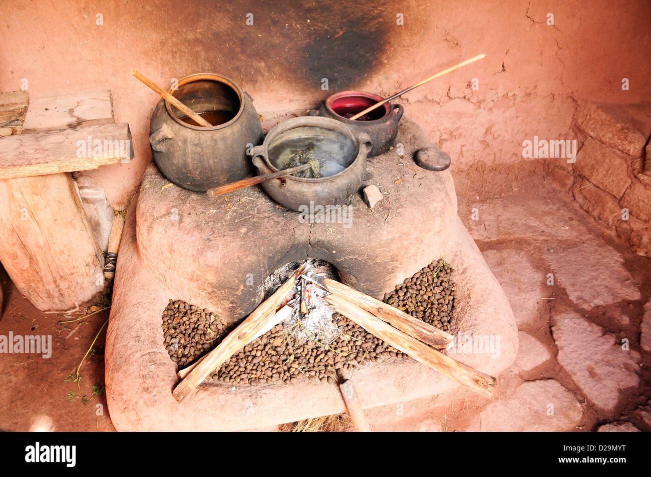 Stone Stove, Peru Stock Photo