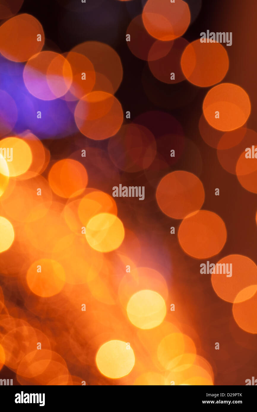 Orange and yellow blurry lights hi-res stock photography and images - Alamy