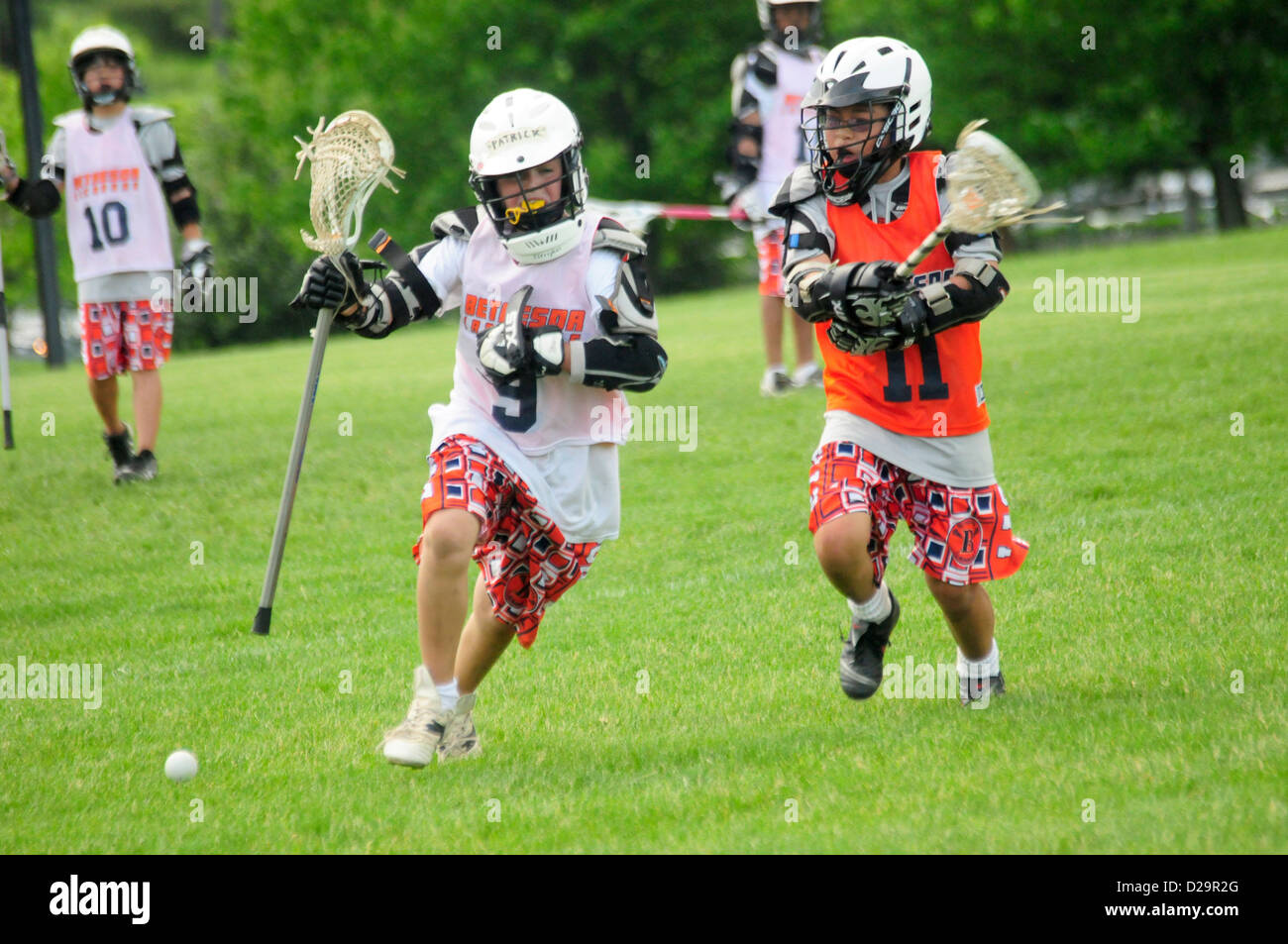Lacrosse Game Maryland Stock Photo Alamy