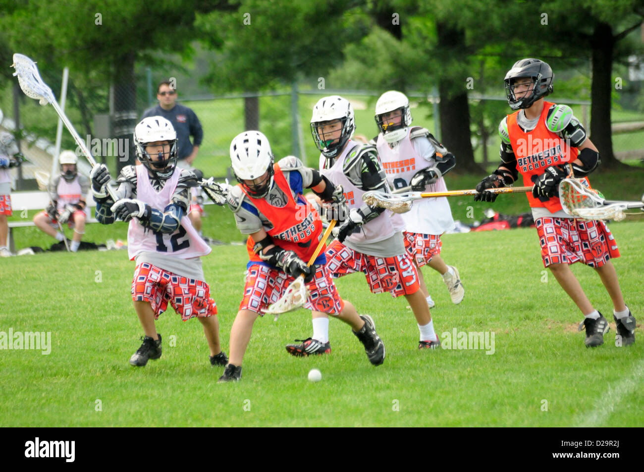 Lacrosse Game Maryland Stock Photo Alamy