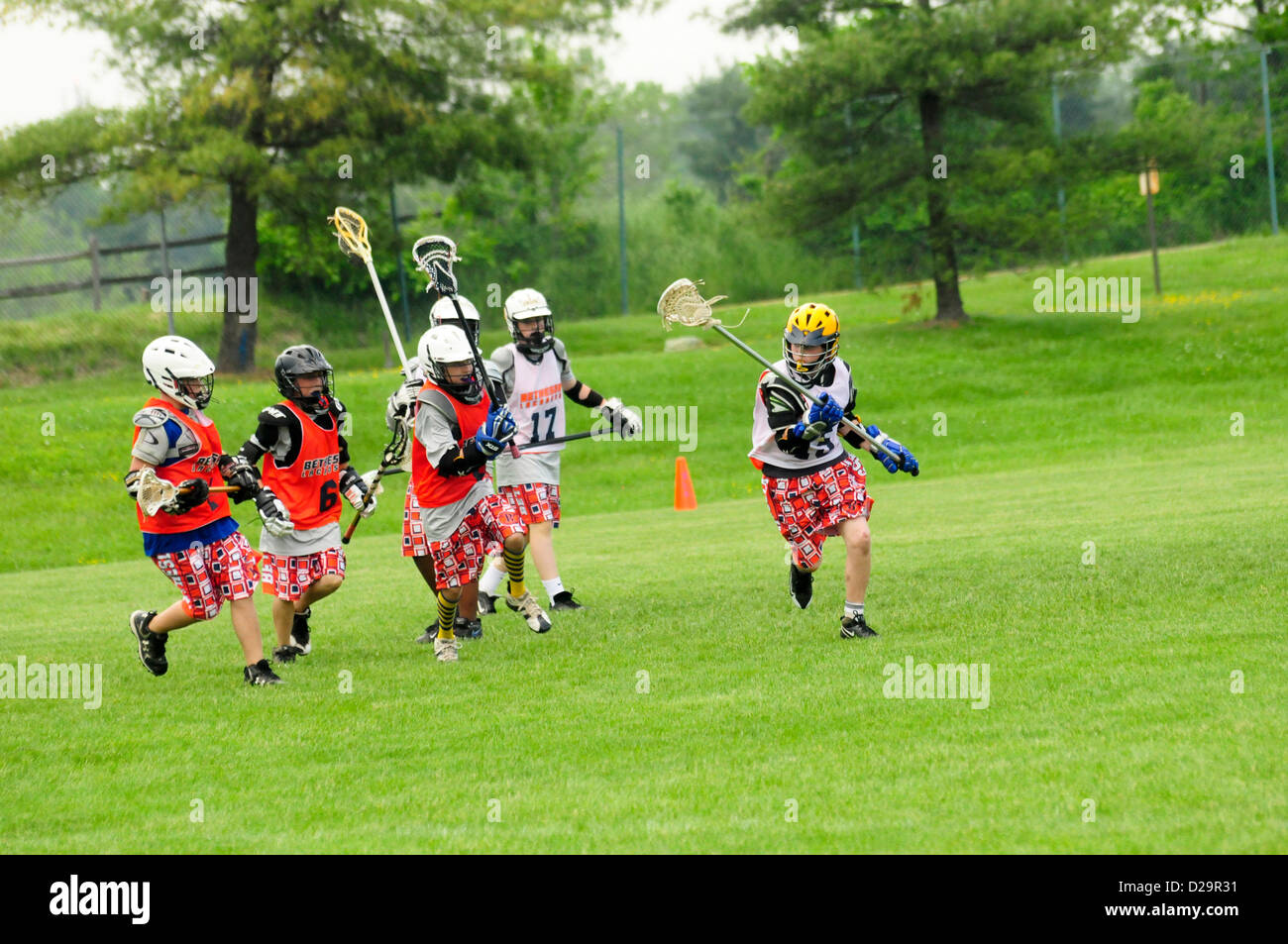 Lacrosse Game Maryland Stock Photo Alamy