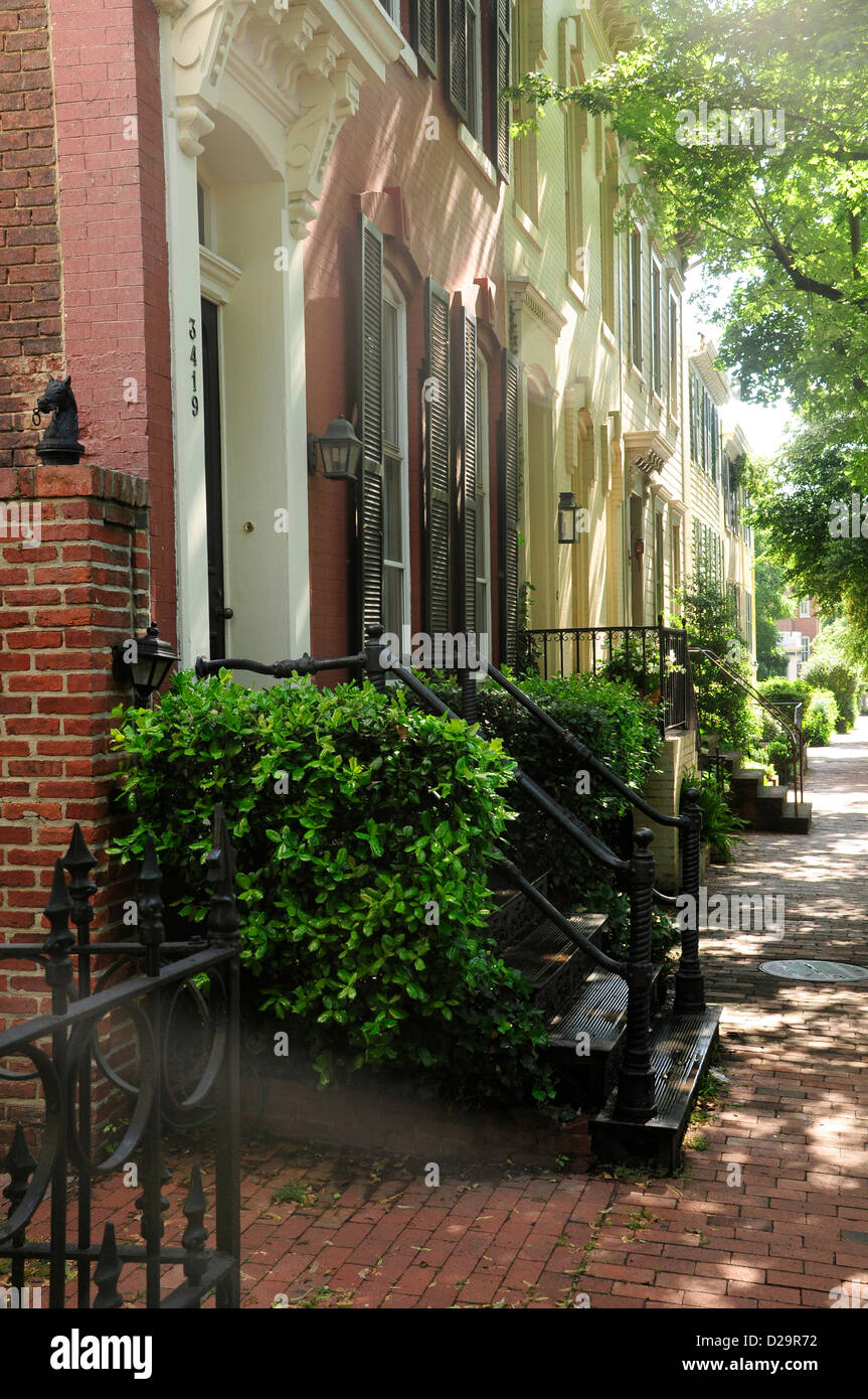 Street, Georgetown, Washington D.C. Stock Photo