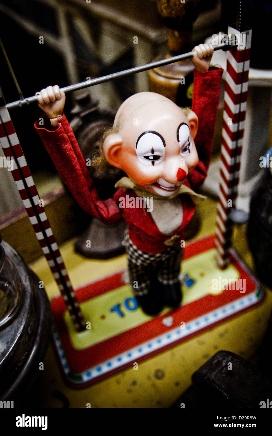 Vintage clown Stock Photo