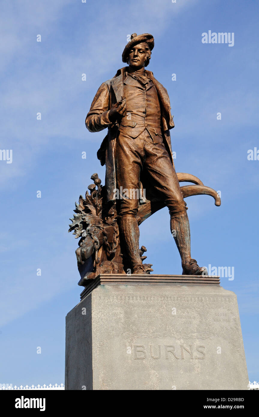 Robert Burns Statue, Pittsburgh, Pennsylvania Stock Photo