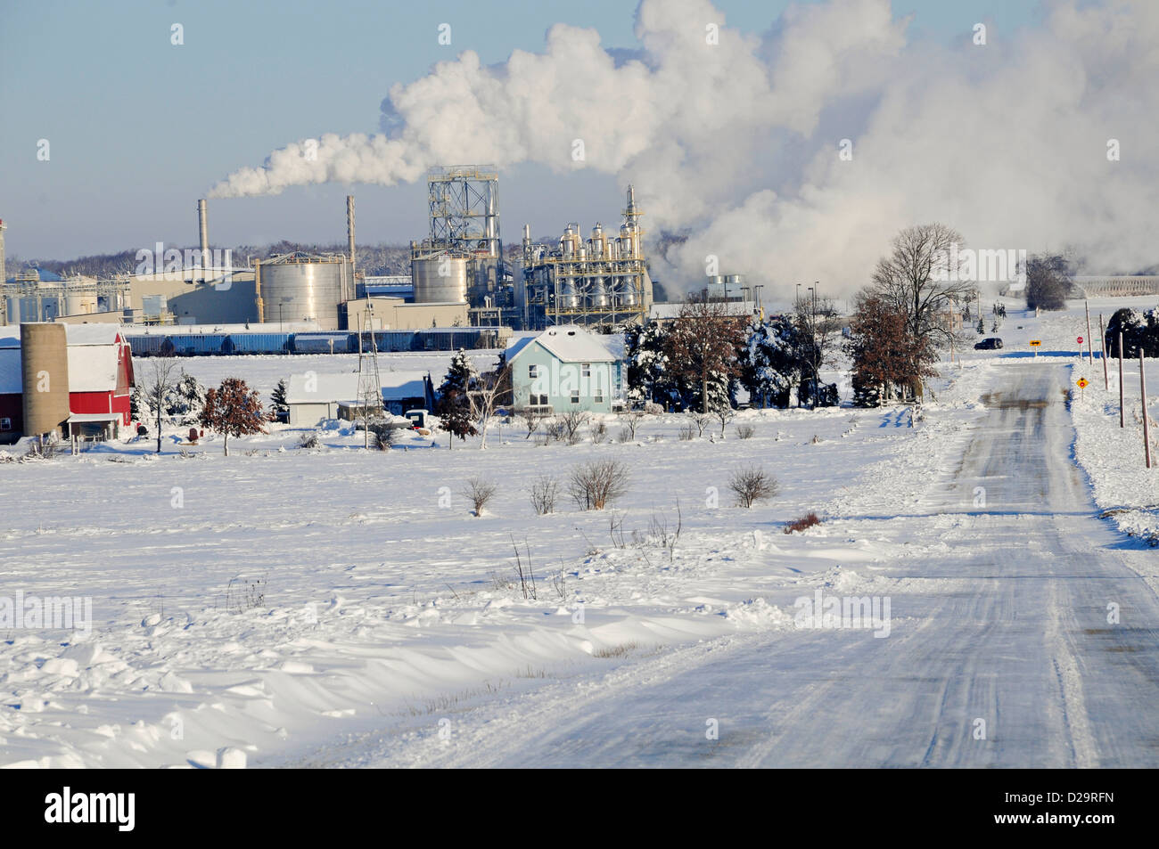 Wisconsin Ethanol Plant Stock Photo Alamy
