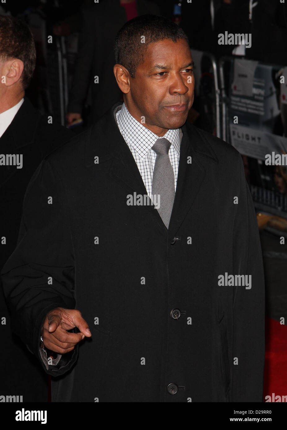 Denzel Washington attends the Flight UK film premiere at the