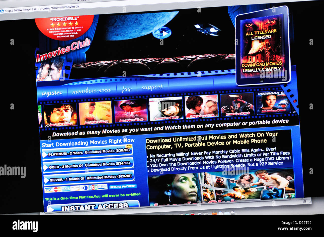 Imoviesclub Website - Download And Stream Unlimited Movies Stock.