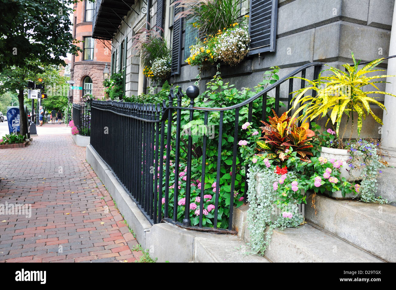 Wrought iron fence, Boston, Massachusetts, USA Stock Photo Alamy